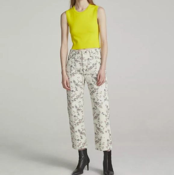 rag & bone Denim - Rag & Bone micro flower crop boy jeans